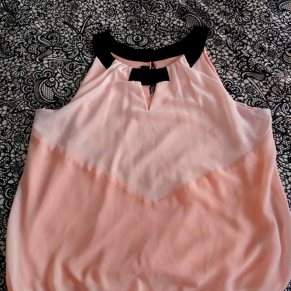 BCX Pink Sleeveless Top